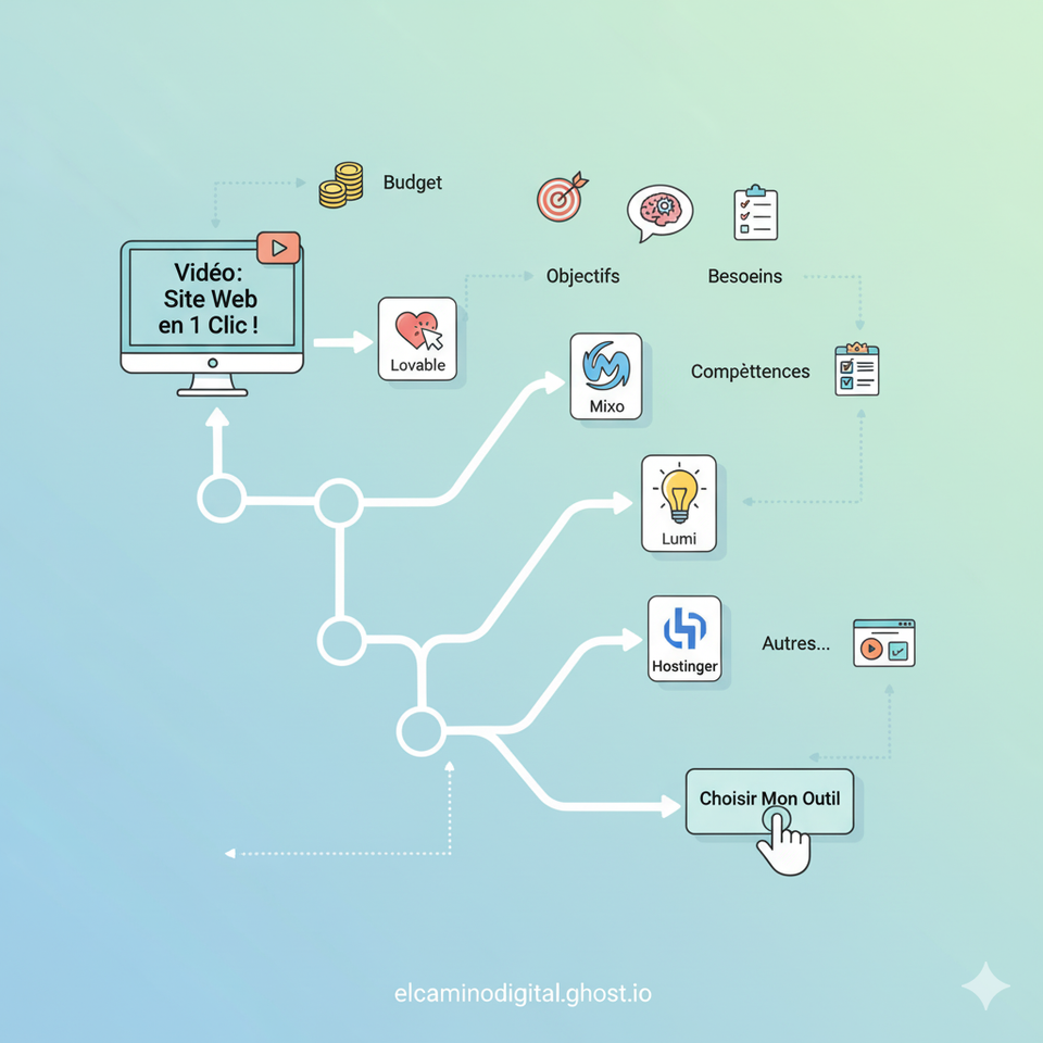 Trouvez l'outil IA parfait pour créer votre site web en 1 clic.
